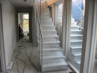 Galvaniseret indvendig trappe